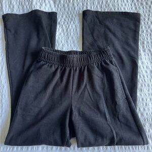 Black Wide Leg Sweatpants